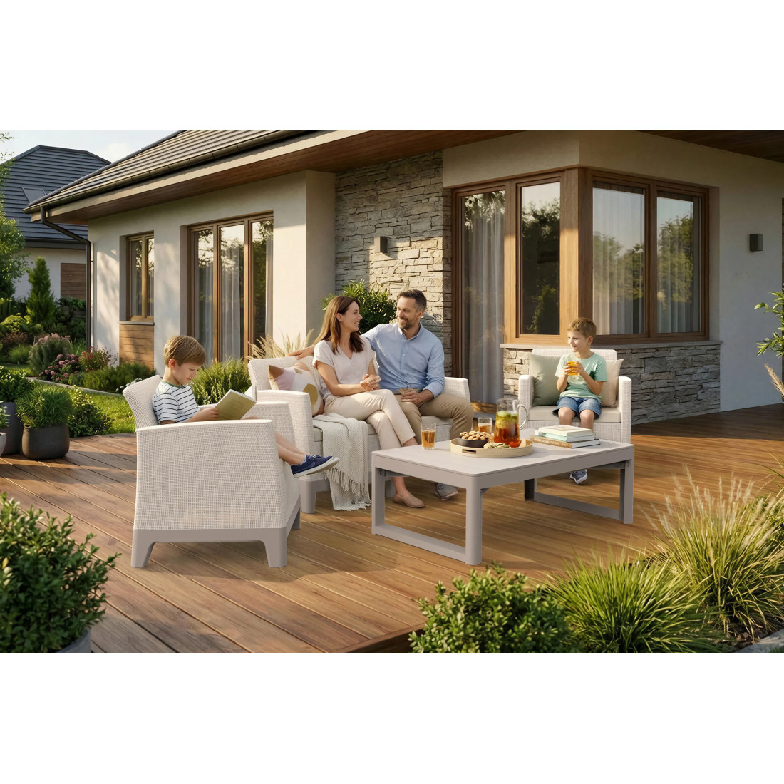 SCANDI MAX 2/LYON PEBBLE GREY-SOFT BEIGE/SF BEIGE