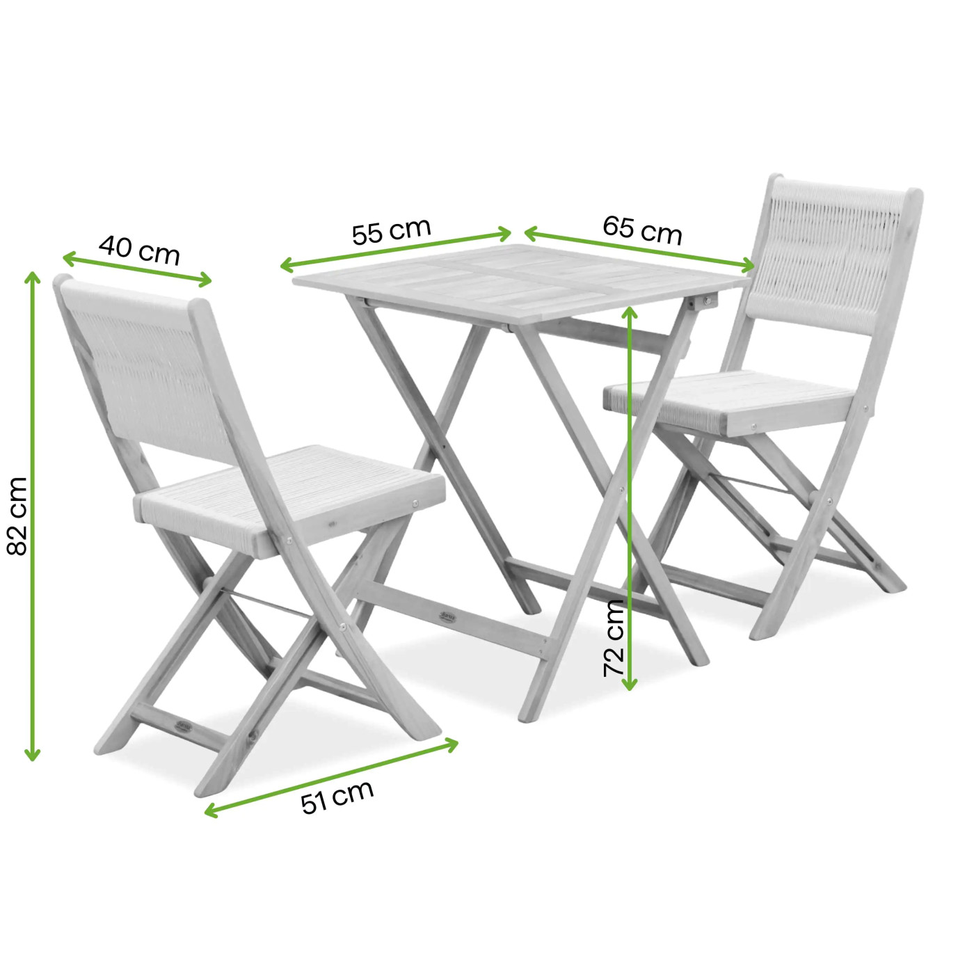SOMA BALCONY ZESTAW ACACIA WOOD