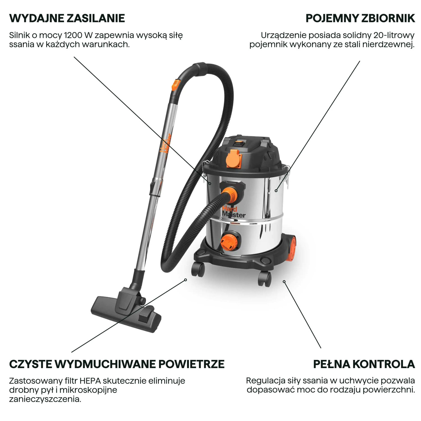 ODKURZACZ WARSZTATOWY 20L