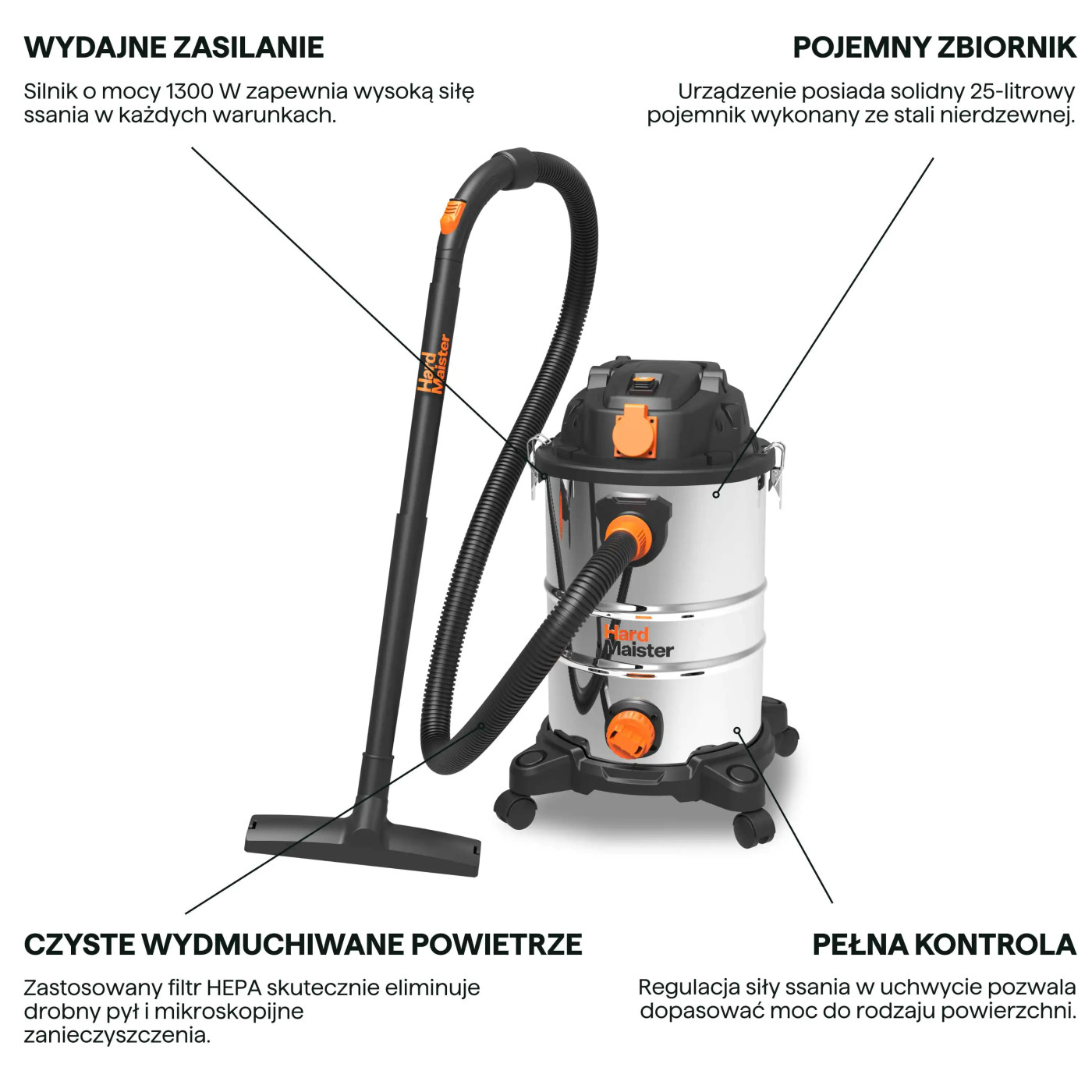 ODKURZACZ WARSZTATOWY 25L