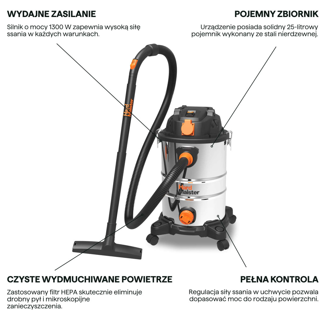 ODKURZACZ WARSZTATOWY 25L