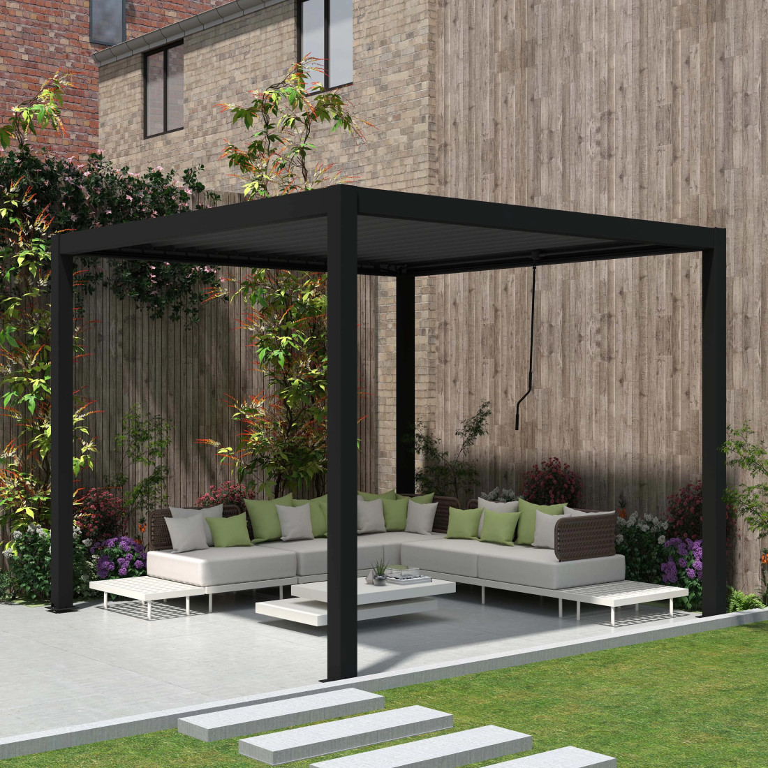 PRIMARY 3x3 PERGOLA TARASOWA ANTHRACITE