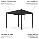 PRIMARY 3x3 PERGOLA TARASOWA ANTHRACITE