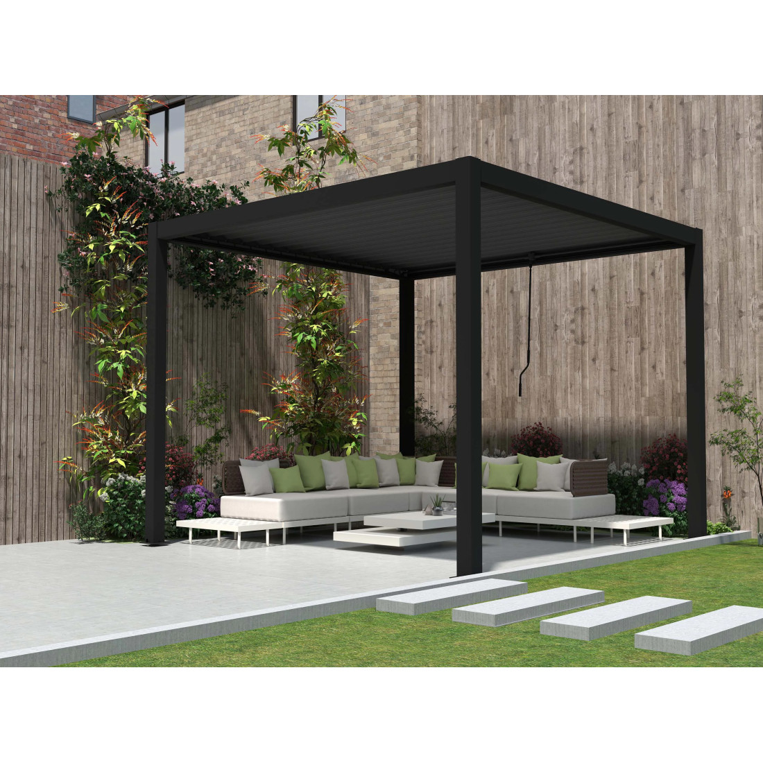 PRIMARY 3x3 PERGOLA TARASOWA ANTHRACITE
