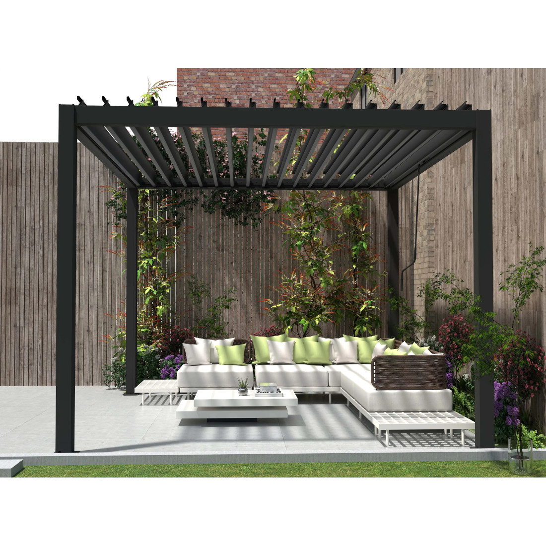 PRIMARY 3x3 PERGOLA TARASOWA ANTHRACITE
