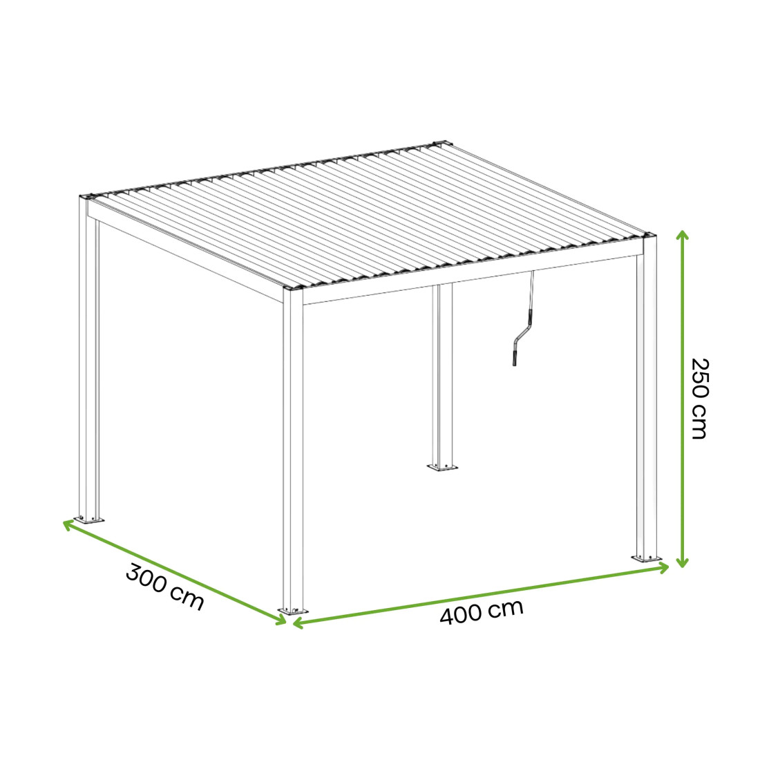 PRIMARY 3x4 PERGOLA TARASOWA ANTHRACITE