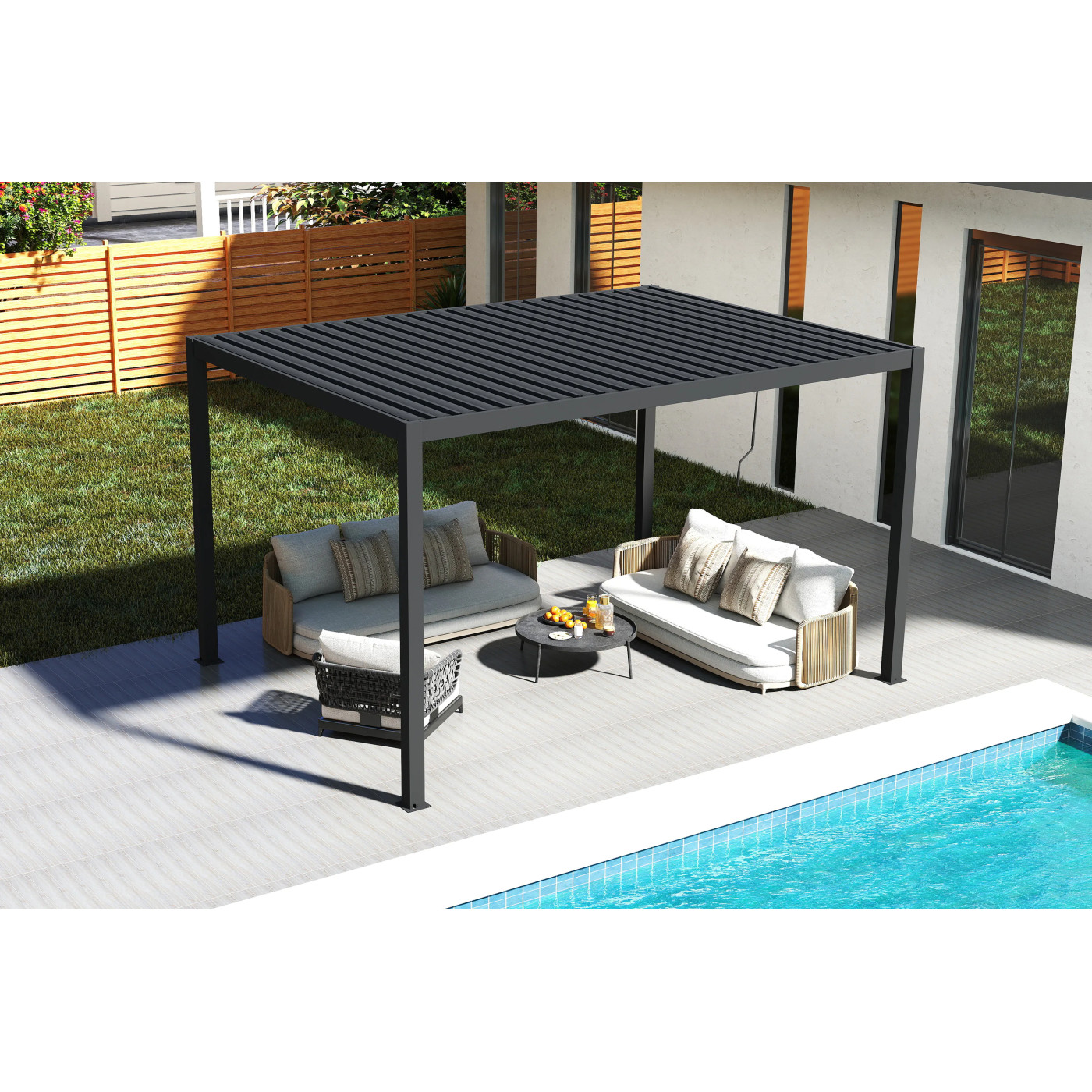 PRIMARY 3x4 PERGOLA TARASOWA ANTHRACITE