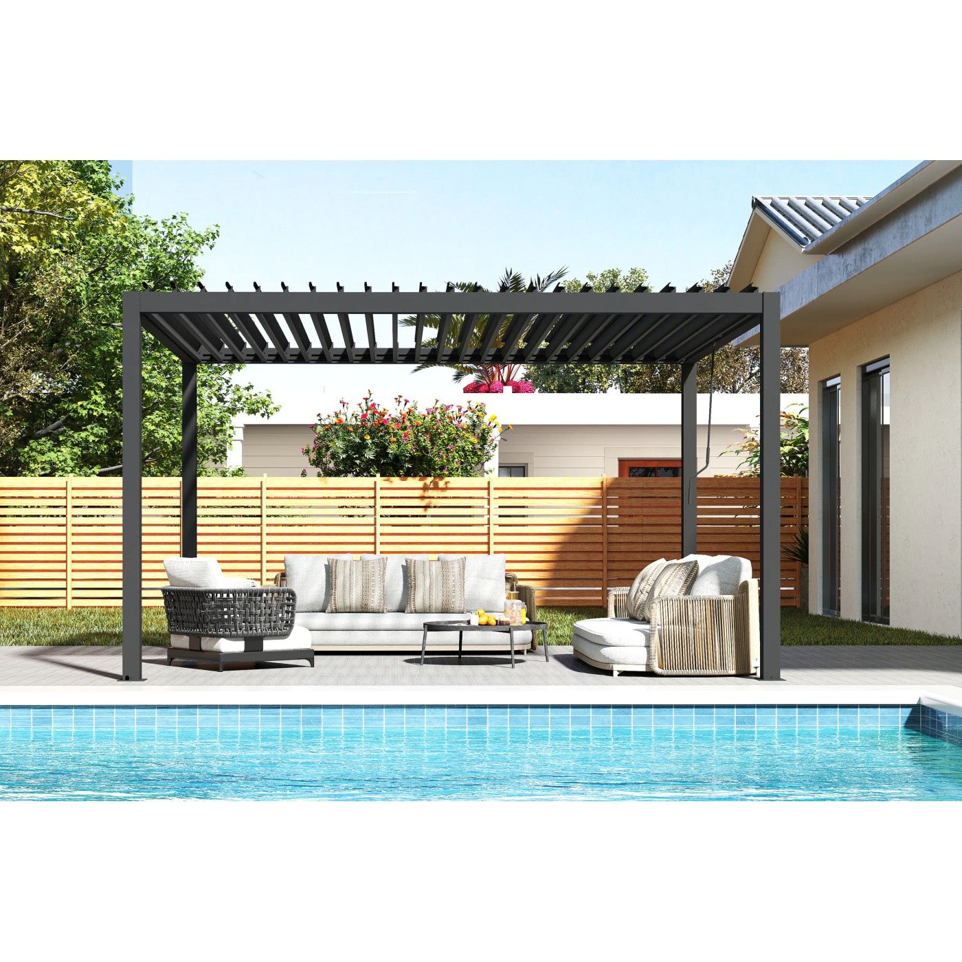 PRIMARY 3x4 PERGOLA TARASOWA ANTHRACITE