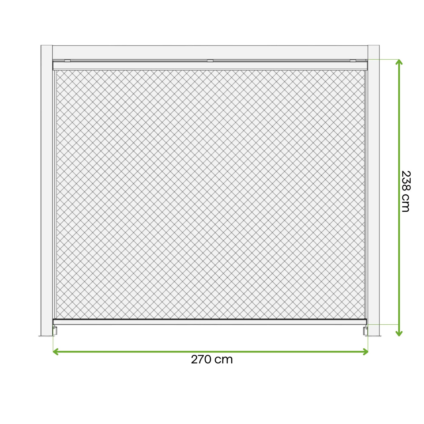 PRIMARY DROP-DOWN BLIND 3.0M ANTHRACITE