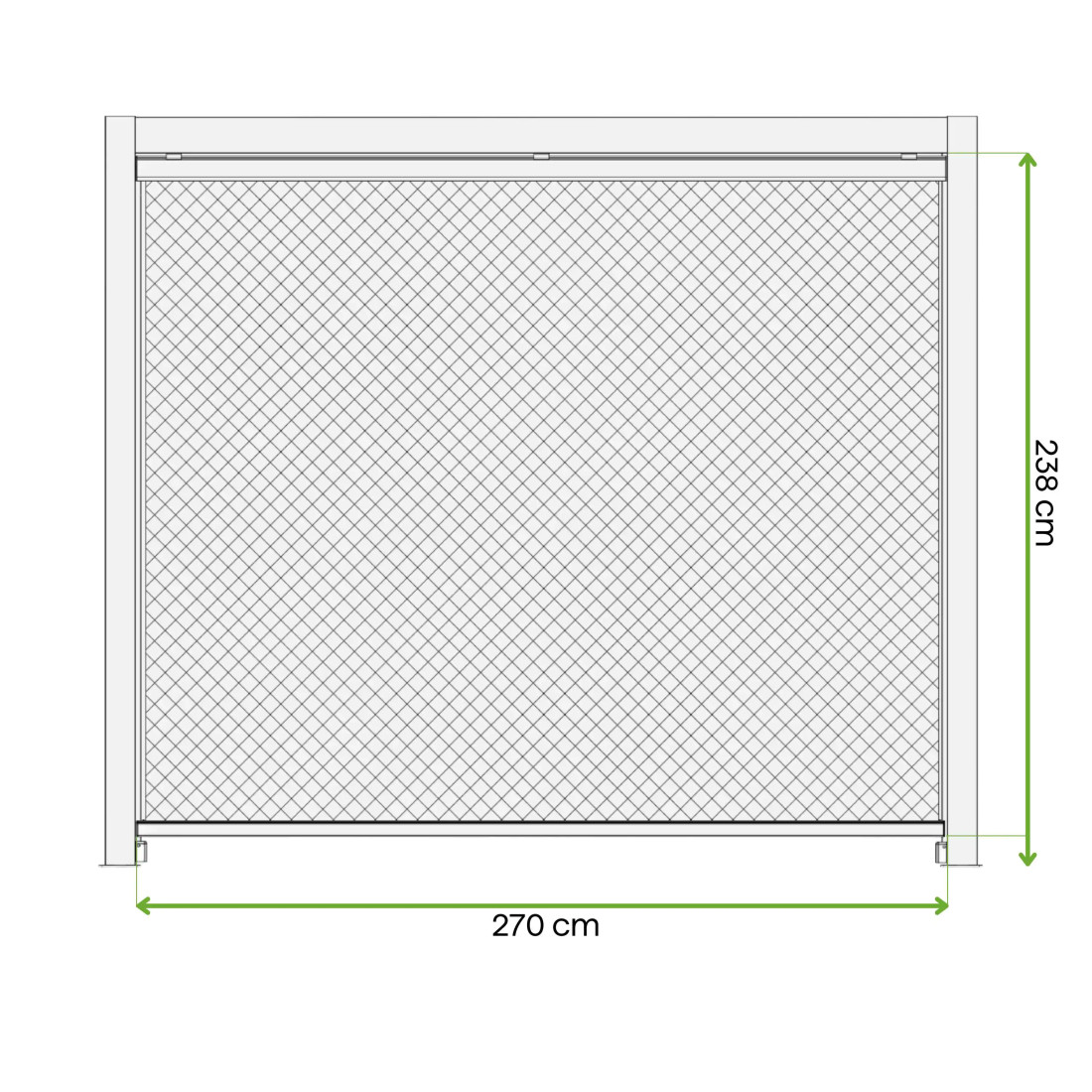 PRIMARY DROP-DOWN BLIND 3.0M ANTHRACITE