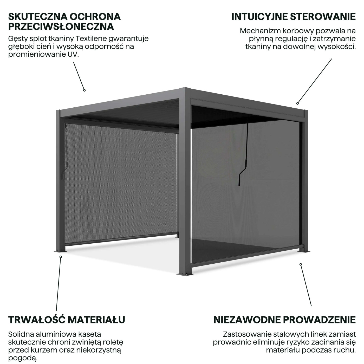 PRIMARY DROP-DOWN BLIND 3.0M ANTHRACITE