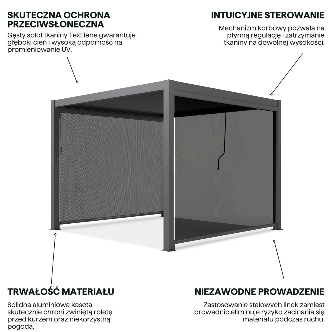 PRIMARY DROP-DOWN BLIND 3.0M ANTHRACITE