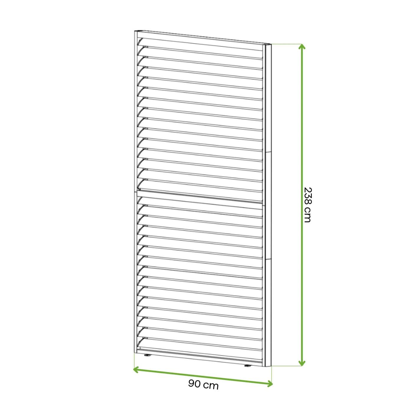 PRIMARY REGULOWANY PANEL ŻALUZJOWY 1.0M ANTHRACITE