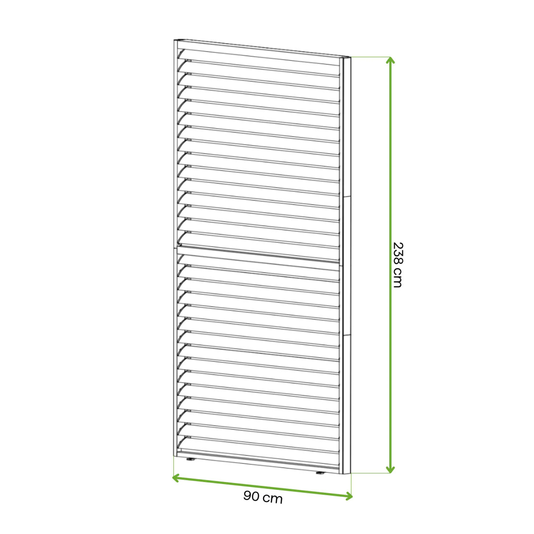 PRIMARY REGULOWANY PANEL ŻALUZJOWY 1.0M ANTHRACITE
