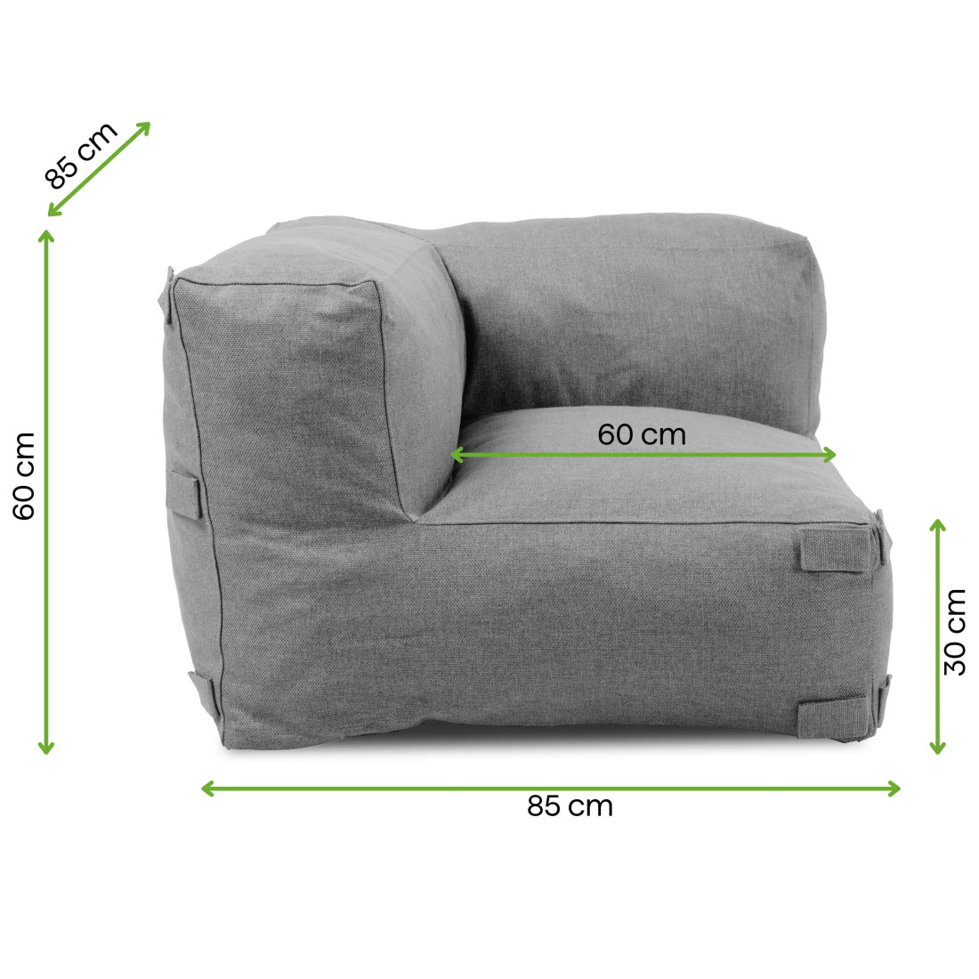 ALORA CORNER MODULE GREY