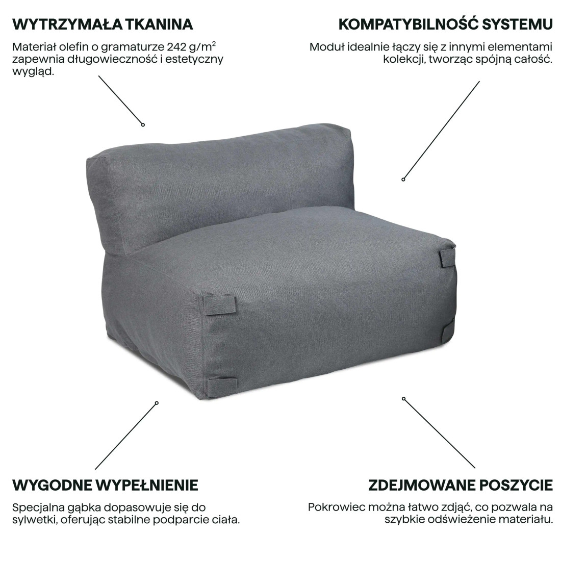 ALORA CENTRAL MODULE GREY