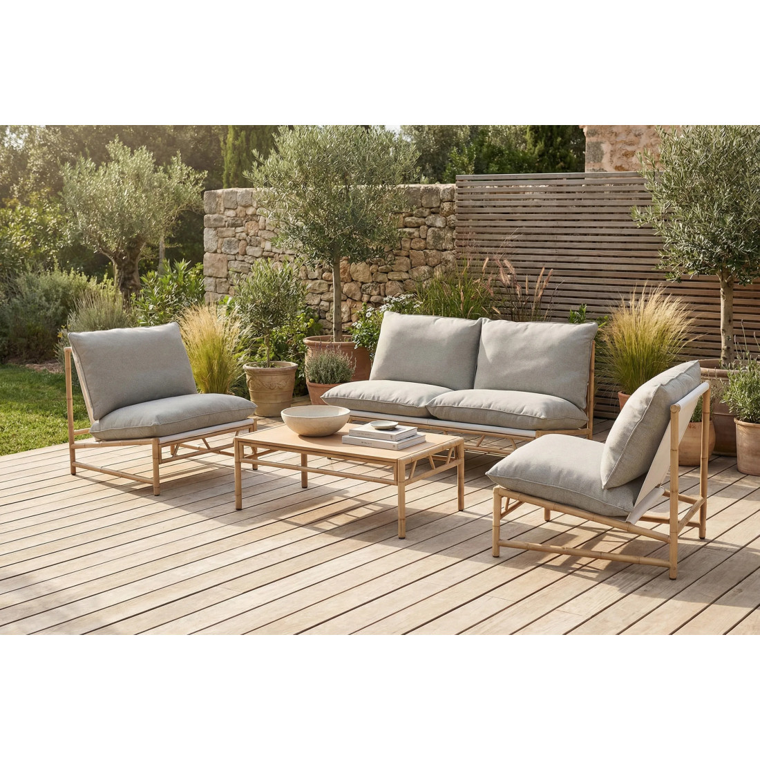 MAKANI CAFFE ZESTAW GREY/BEIGE