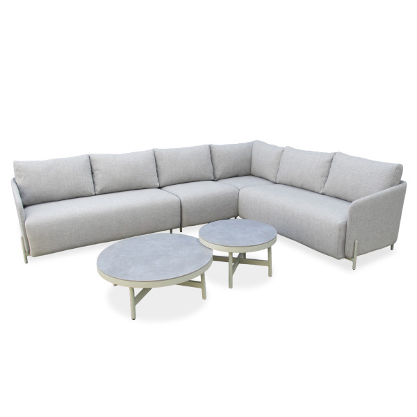 AURA CAFFE CORNER SOFA GREY