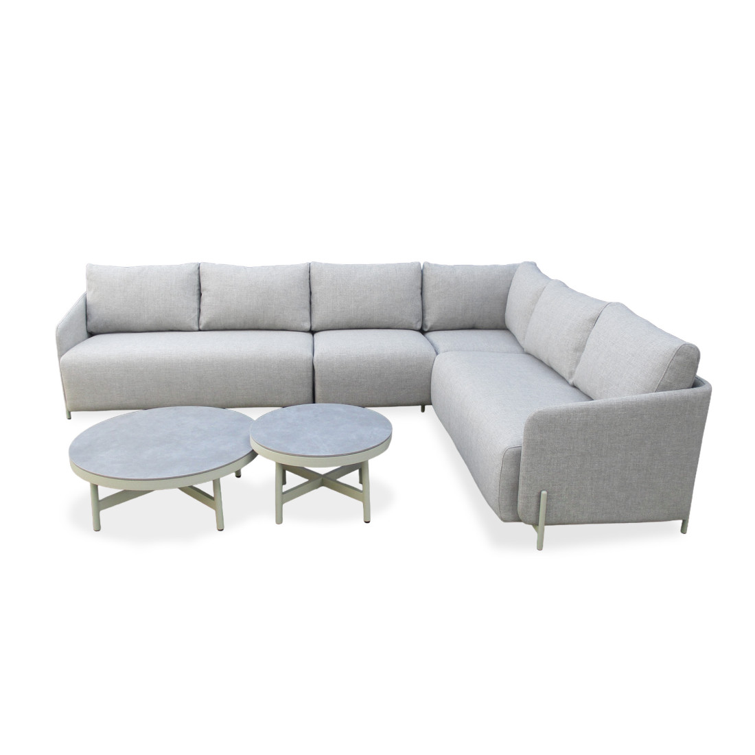 AURA CAFFE CORNER SOFA GREY