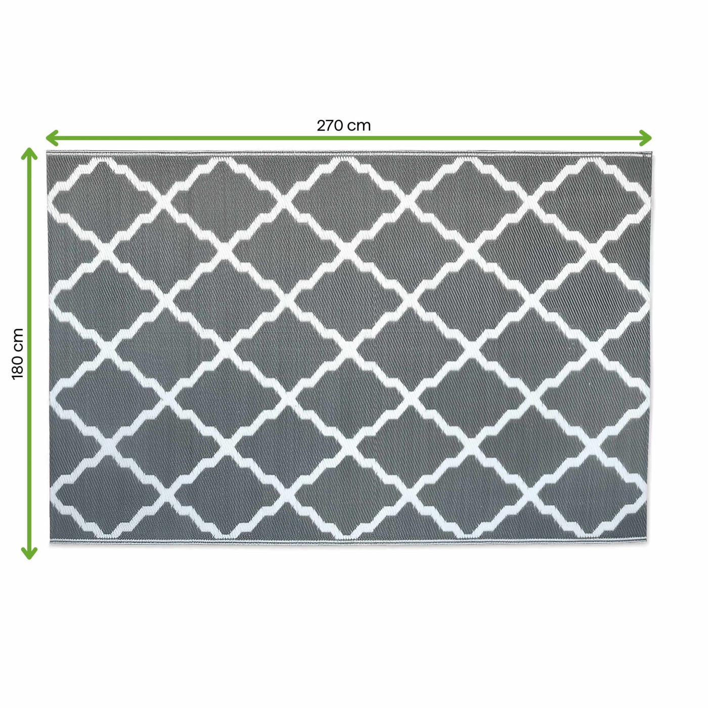 TERRACE RUG 02 GREY 180x270CM