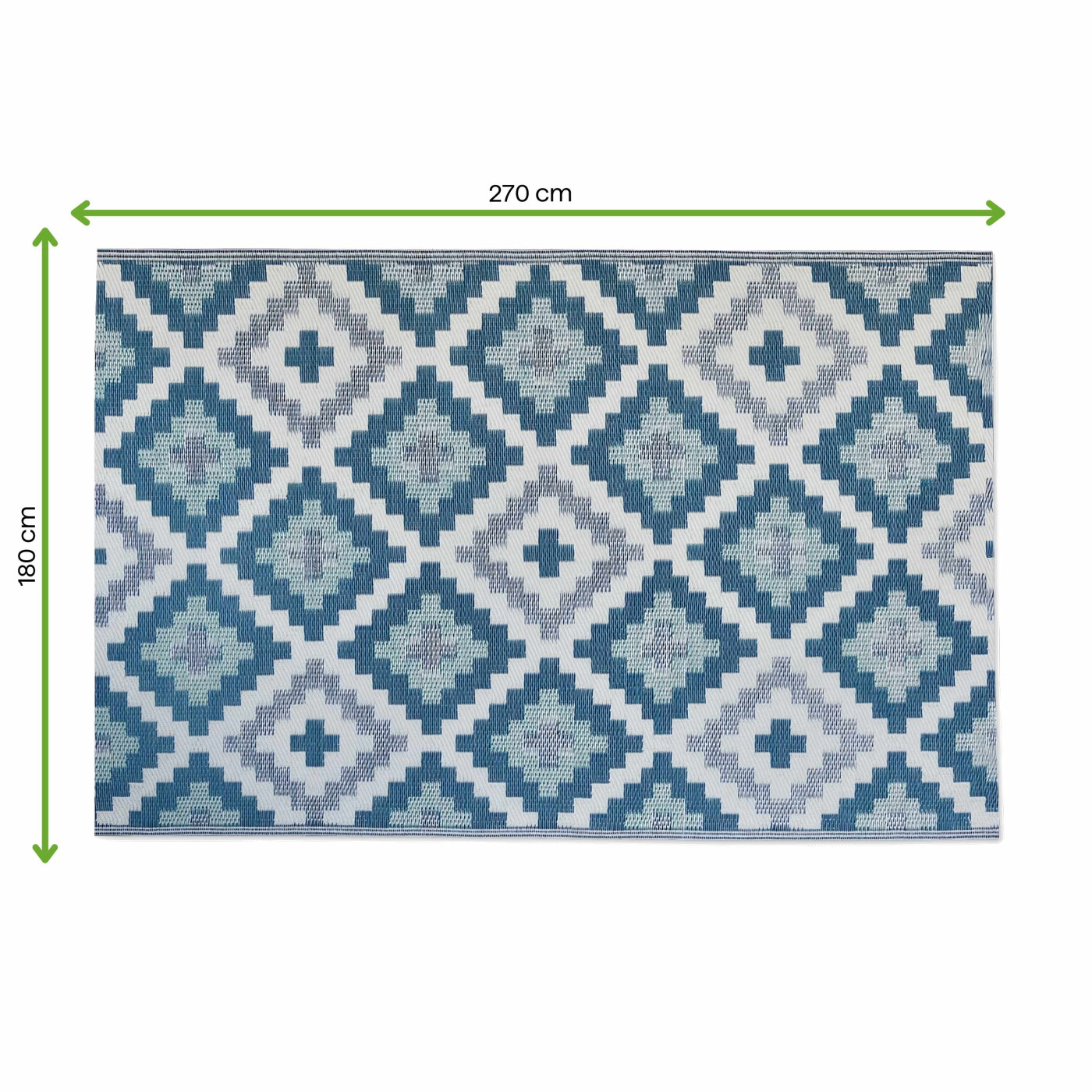 TERRACE RUG 07 BLUE 180x270CM