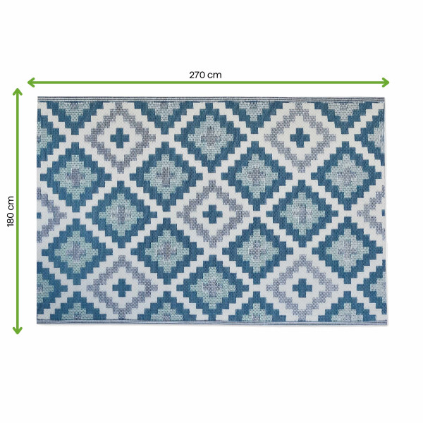 TERRACE RUG 07 BLUE 180x270CM
