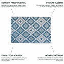 TERRACE RUG 07 BLUE 180x270CM