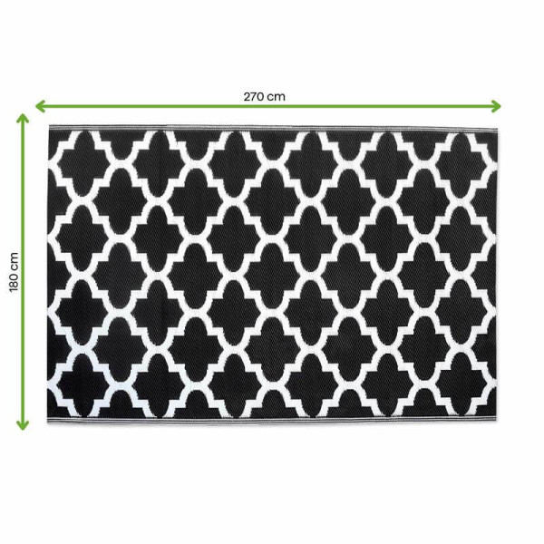 TERRACE RUG 08 BLACK 180x270CM