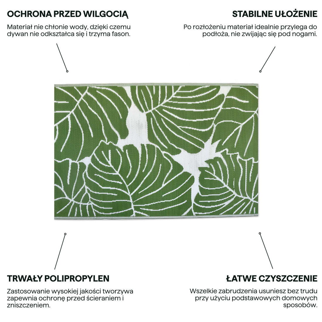 DYWAN TARASOWY 09 GREEN 160x230CM