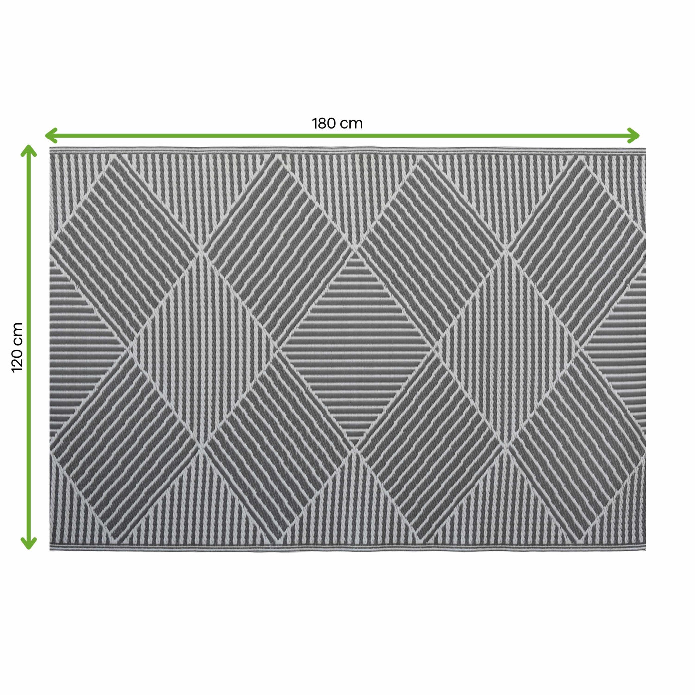 TERRACE RUG 20 GREY 120x180CM