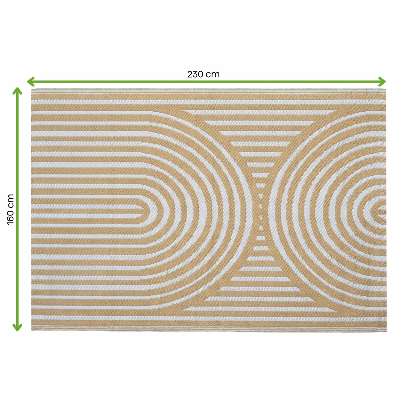 TERRACE RUG 22 BEIGE 160x230CM