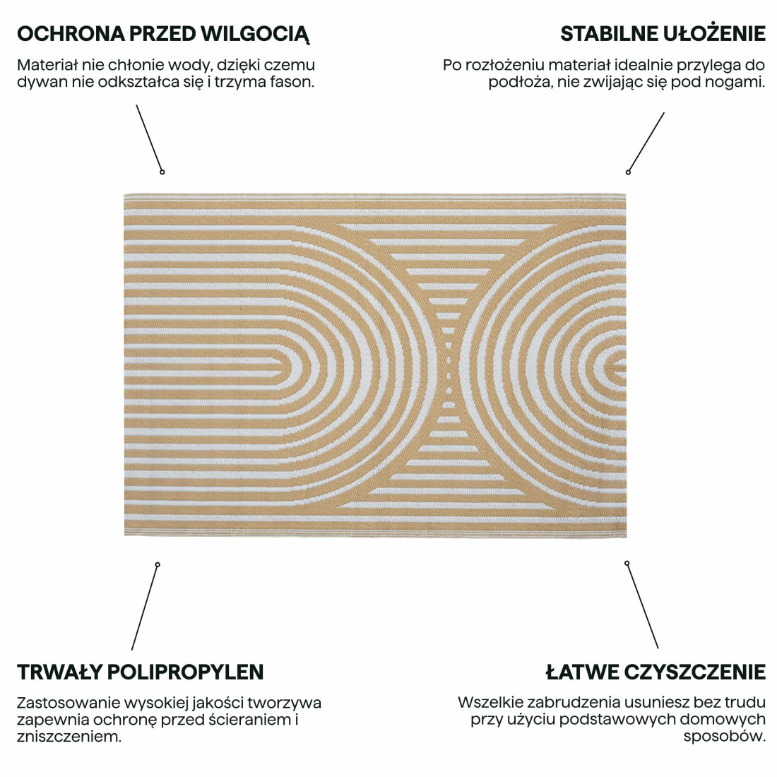 TERRACE RUG 22 BEIGE 160x230CM