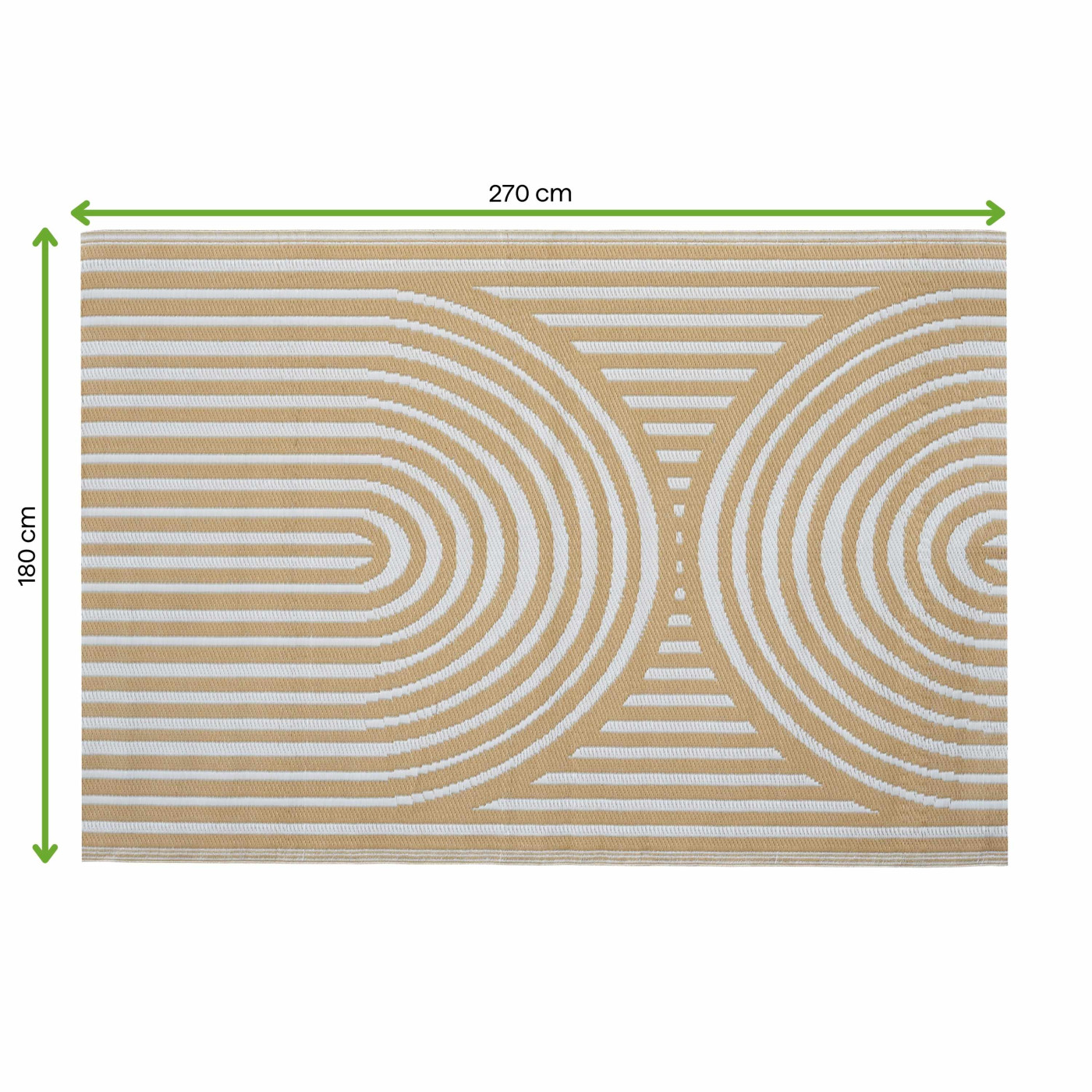 TERRACE RUG 22 BEIGE 180x270CM