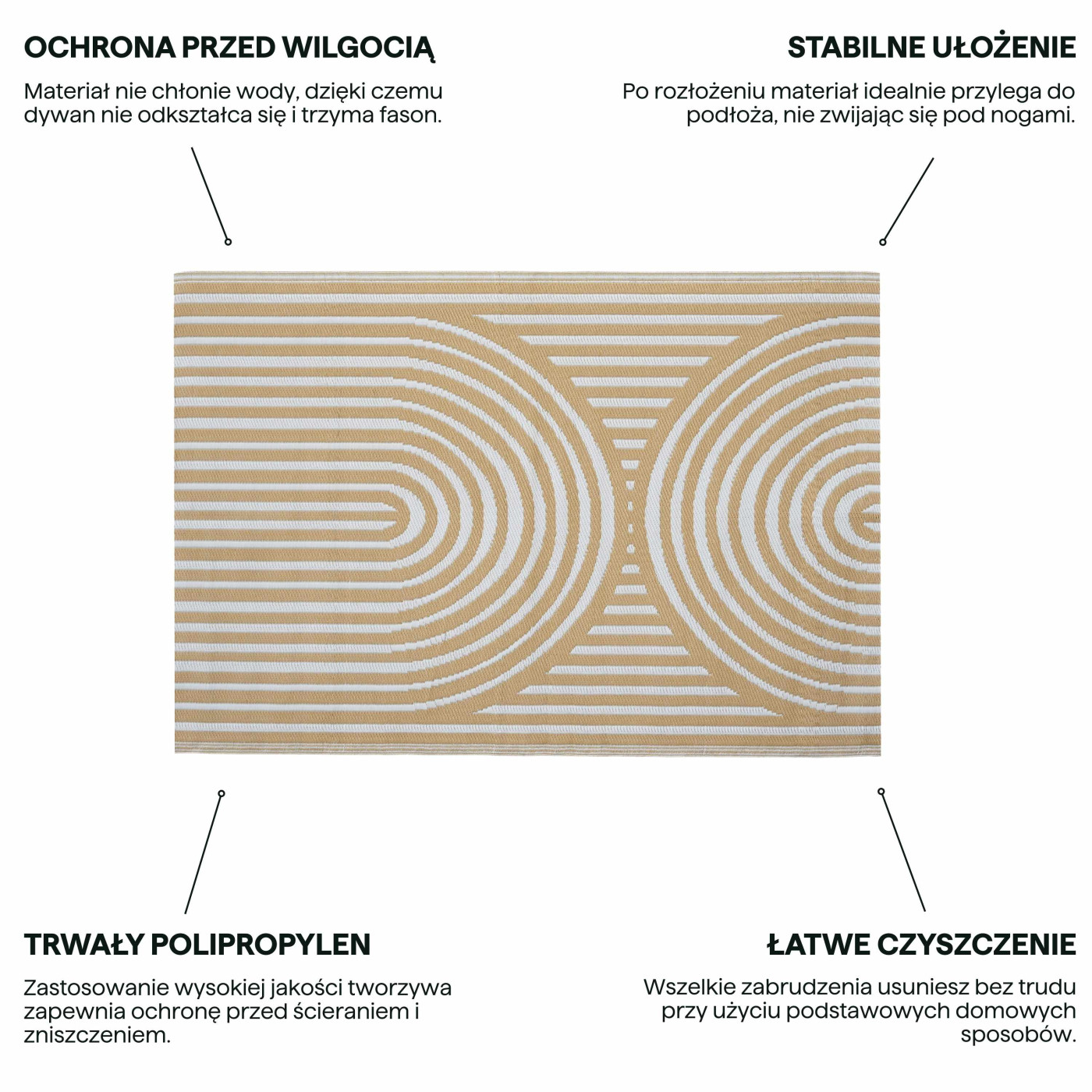 TERRACE RUG 22 BEIGE 180x270CM