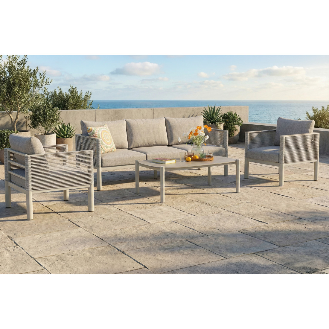 GENEVA CAFFE GREY SET