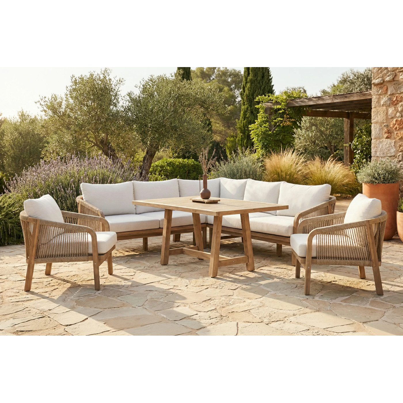 MARIGOLD DINING CORNER SET + 2x ARMCHAIR