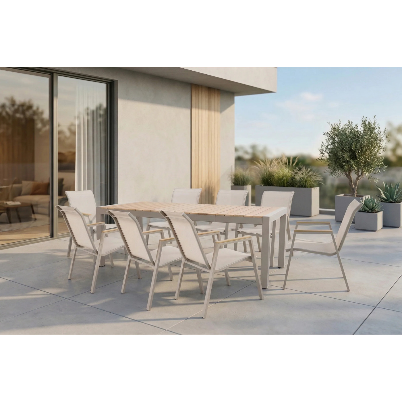 MALAWI 8+1 TAUPE SET