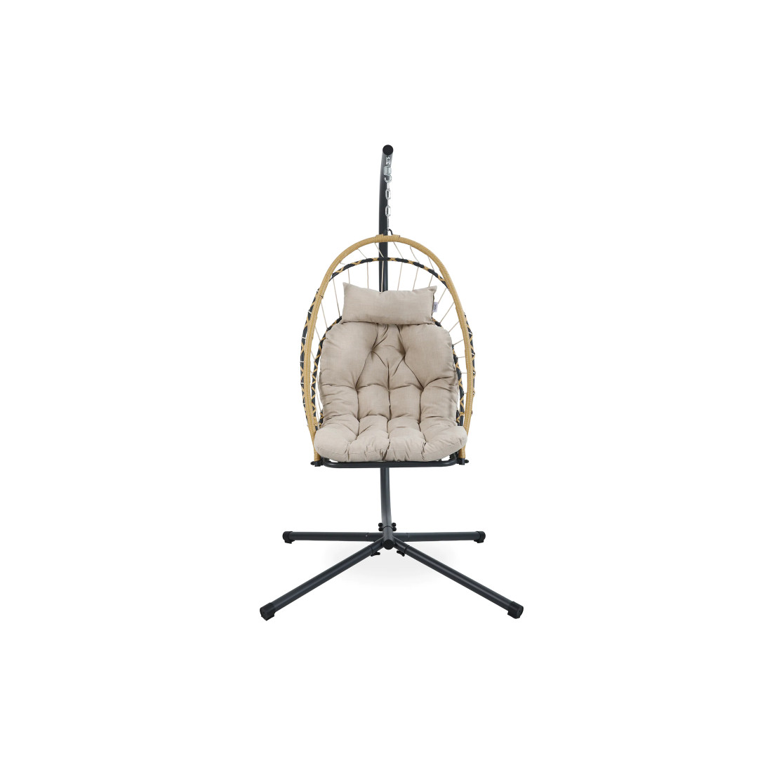 MILOS BEIGE HANGING CHAIR