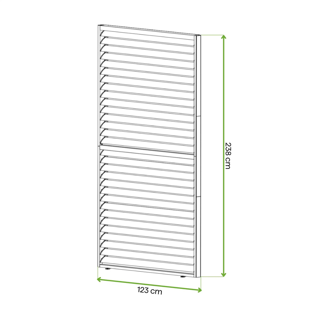 PRIMARY REGULOWANY PANEL ŻALUZJOWY 1.3M ANTHRACITE