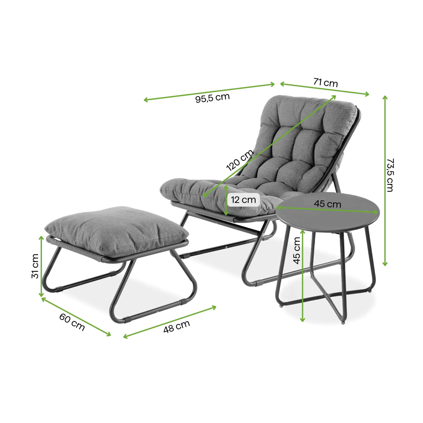 VISTA RELAX PLUS ZESTAW GREY BEIGE