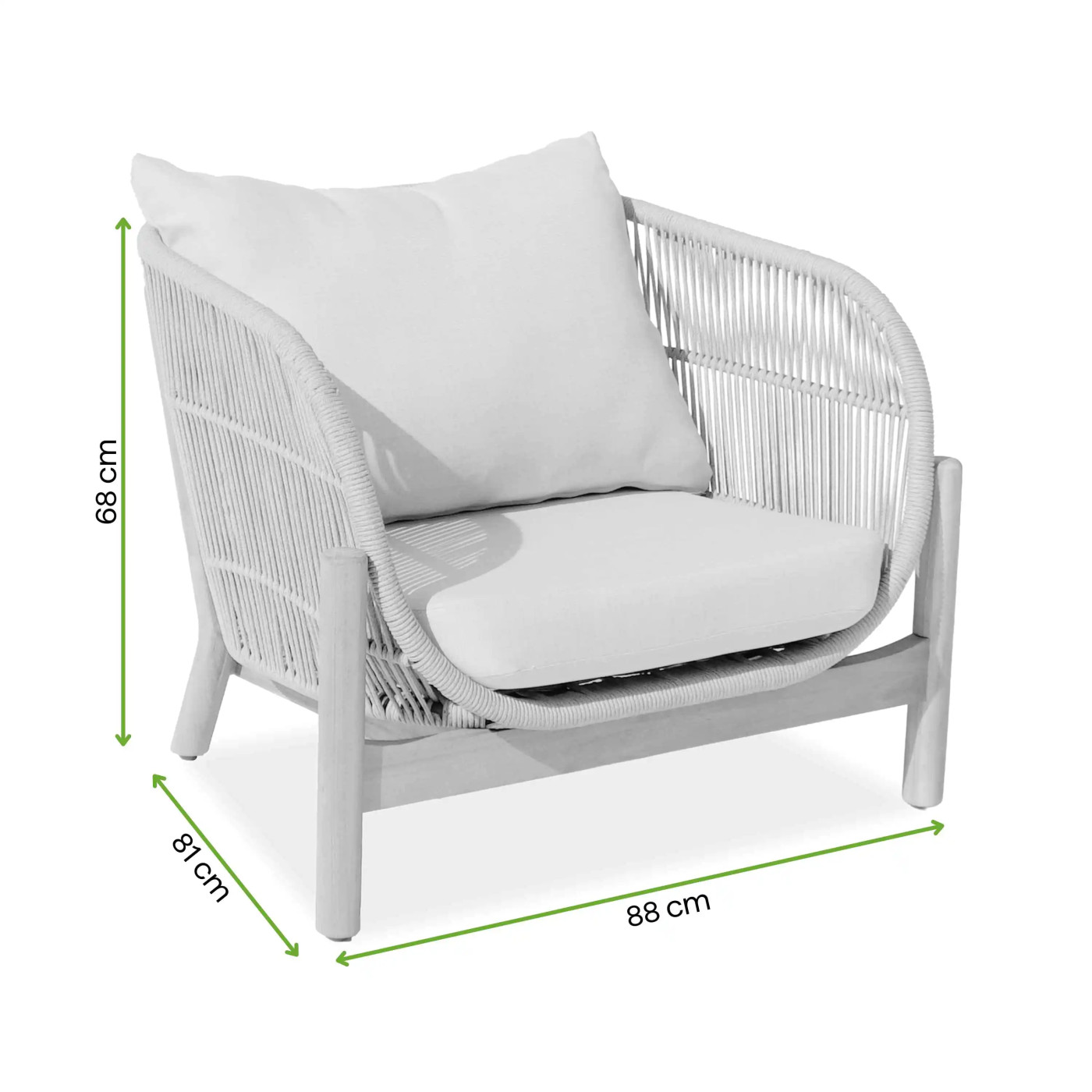 BERGEN ARMCHAIR ACACIA WOOD