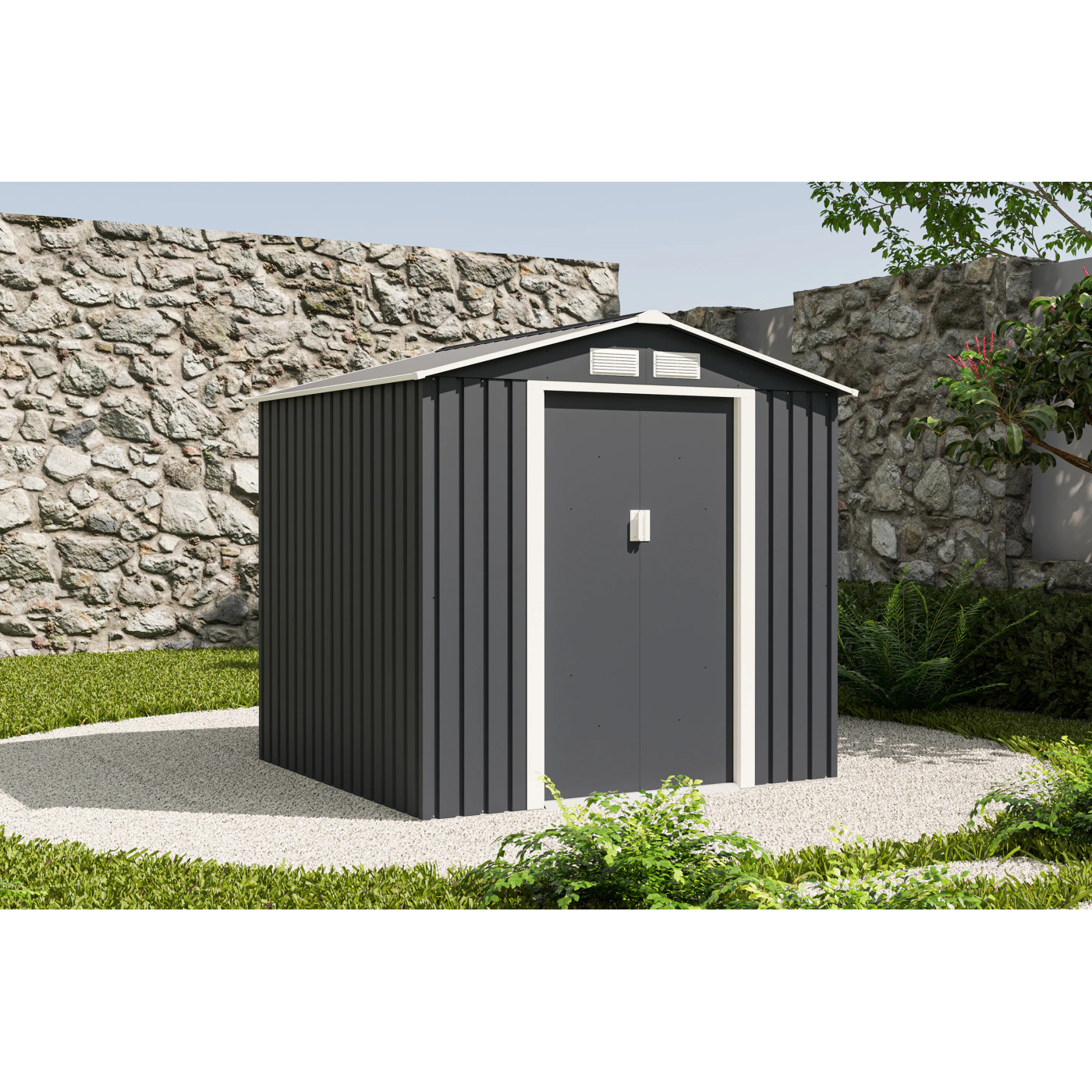 DOMEK METALOWY VECTOR 7x6 COLD GREY