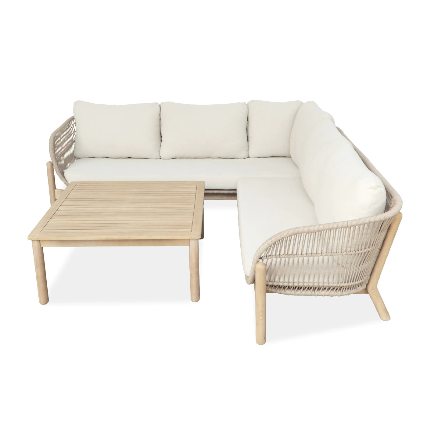 BERGEN CORNER SOFA ACACIA WOOD