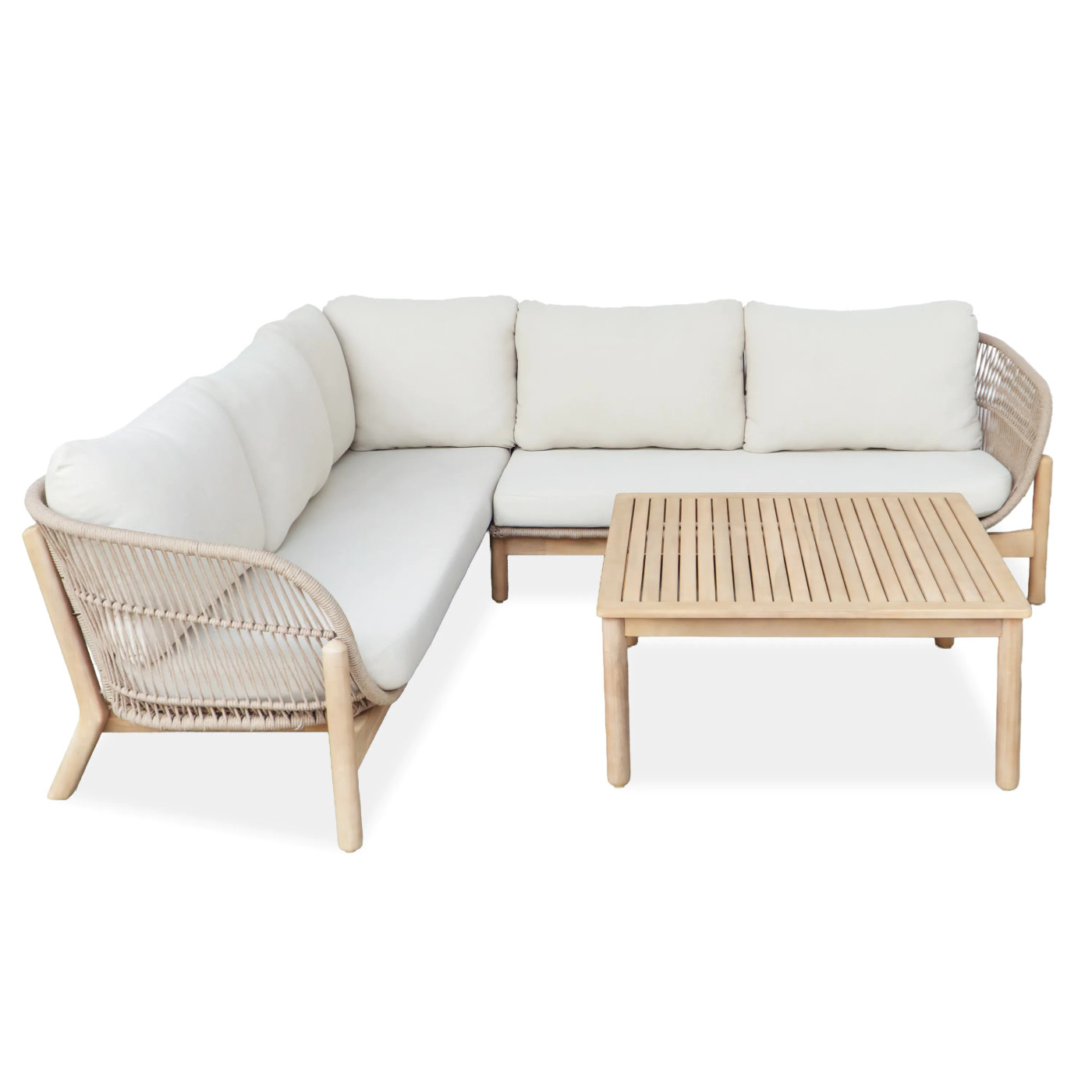 BERGEN CORNER SOFA ACACIA WOOD