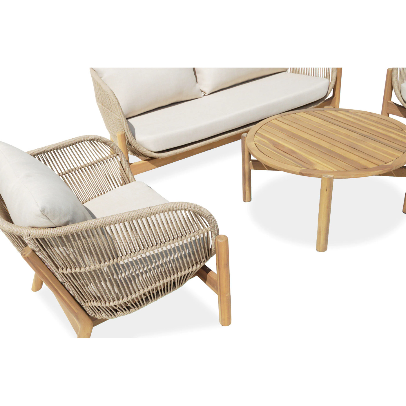 BERGEN CAFFE ZESTAW ACACIA WOOD