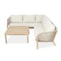 BERGEN CORNER SOFA ACACIA WOOD