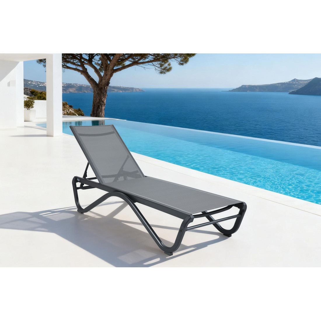 AQUALIS DECK CHAIR GREY