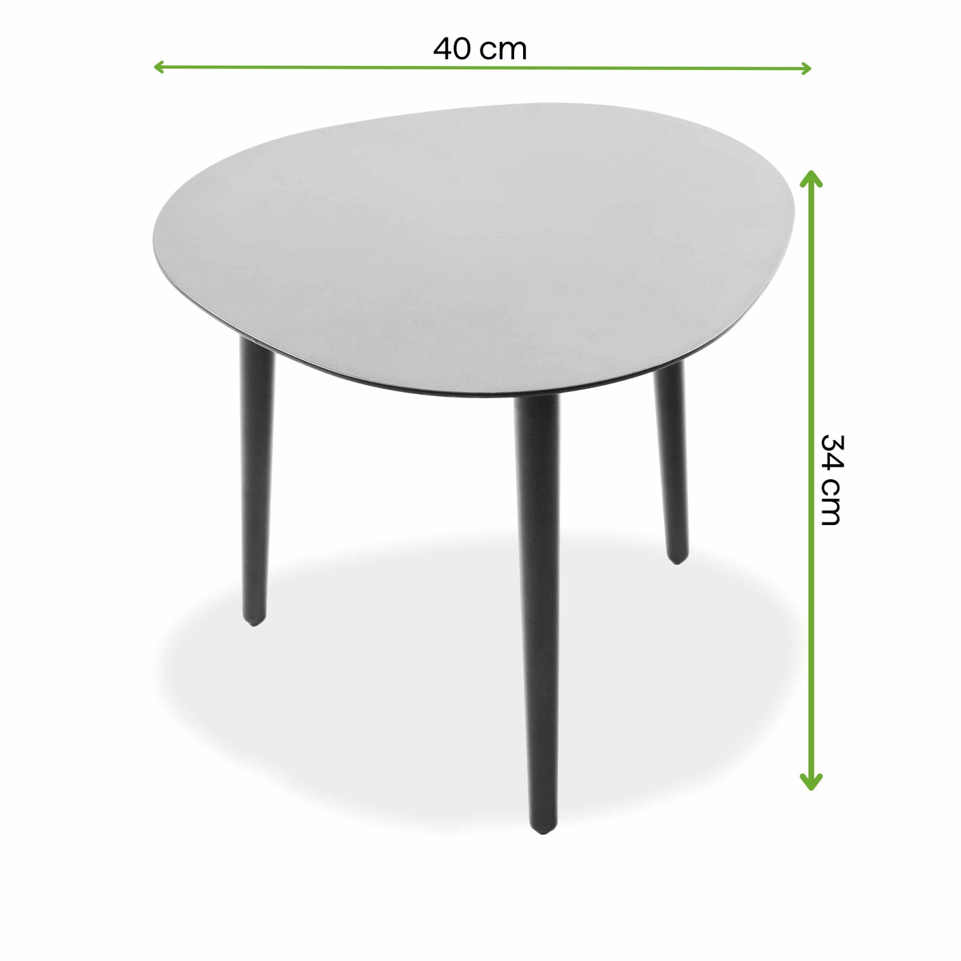 AQUALIS 40 GREY TABLE