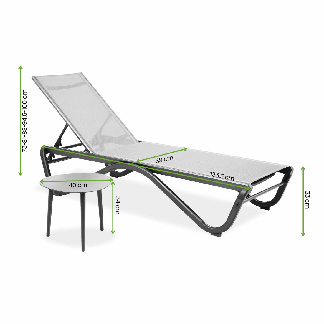 AQUALIS 2+1 ZESTAW GREY