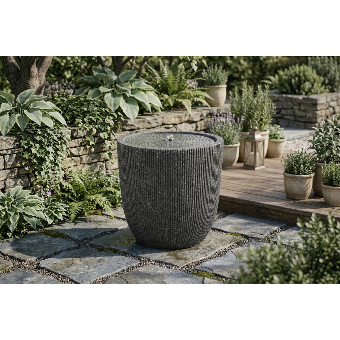 Solena Fontana LED 37x37.5cm Graphite